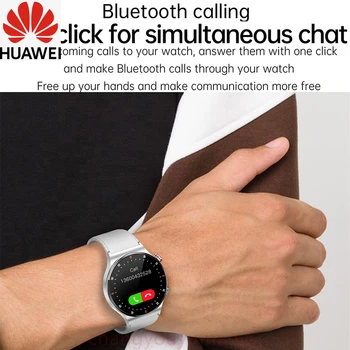 HUAWEI Nou de apelare Bluetooth Inteligent Ceas Barbati Sport Tracker de Fitness Smartwatch rezistent la apa de Mare ecran HD pentru telefonul+cutia