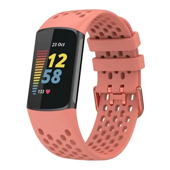 Curea Pentru Fitbit Charge 5 Silicon Moale Curea Smartwatch Respirabil Brățară Accesorii Brățară Fitbit Charge5