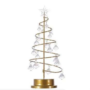 LED-uri Lumina feerica de Cristal Copac Artificial cu LED Decor de Crăciun Acasă Decor Cristal Decor de Crăciun navidad Decor Acasă