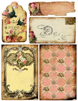 Vintage Rose Plic Etichete Autocolante Meserii Și Scrapbooking autocolante jucarii copii carte autocolant Decorativ DIY Papetărie