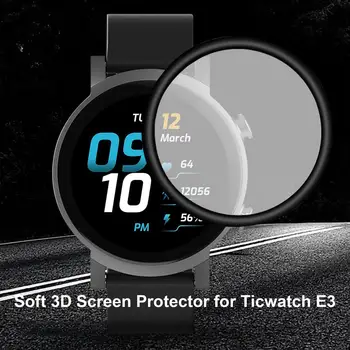 Moale Film Pentru Ticwatch E3 Smartwatch Film Protector Ușor Pentru A Instala Capacul Pentru A Preveni Ecran De Impact Ecran De Film Protector