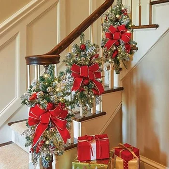 Coroană de crăciun, Crăciun Fericit Decoratiuni pentru Casa Geam Usa Agățat în Pomul de Crăciun de Anul Nou