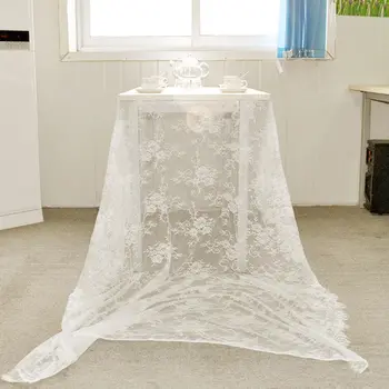 300*150 cm alb dantela tesatura pentru capac de masă decorare dantelă față de masă acasă decorare petrecere de nunta textile