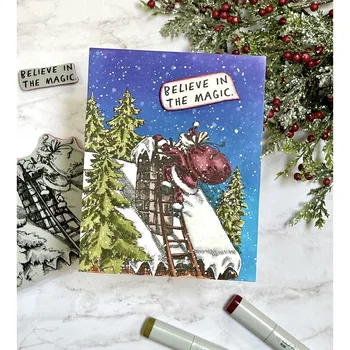 Moș Crăciun Fulg De Nea Nouă Tăiere De Metal Moare Timbre Matrita Pentru Scrapbooking Hârtie Craft Handmade Card Album Pumn De Artă Cutter 2022 Noi
