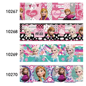 (50yards) Disney Frozen Anna Lisa Grosgrain Panglică Imprimată pentru Cadouri DIY Ambalare Hairbows Meserii Materiale
