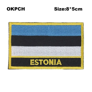 Rif Republica Formă Dreptunghiulară Flag patch-uri brodate flag patch-uri drapelul național patch-uri pentru haine DIY Decorare