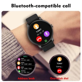Ceas inteligent Femei Bărbați Smartwatch Full Touch Sport Fitness Ceas IP67 rezistent la apa compatibil Bluetooth Pentru iOS Android Smartwatch