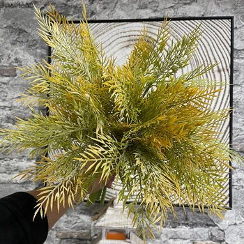 SunMade De Lux Reale Atinge Galsang Frunze Ramură Acasă Decorare Accesorii Fals Plante Aranjament Floral De Craciun Decor De Toamna