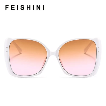 FEISHINI Celebritate Profitabilă Calitate ochelari de Soare pentru Femei Ochelari Supradimensionate Design de Brand de Lux ochelari de soare Top Gradient de Epocă