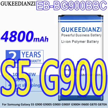 GUKEEDIANZI Baterie 4800mAh Pentru Samsung Galaxy S5 G900 G900S G900I G900F G900H i9600 G870 G870A EB BG900BBC