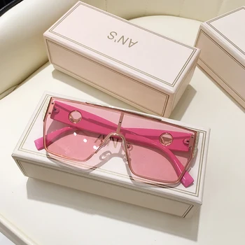 Personalitatea brand de ochelari de soare pentru femei de moda noua in 2020 roz fata rotunda cadru de mare de moda Europene și Americane ochelari de Soare UV
