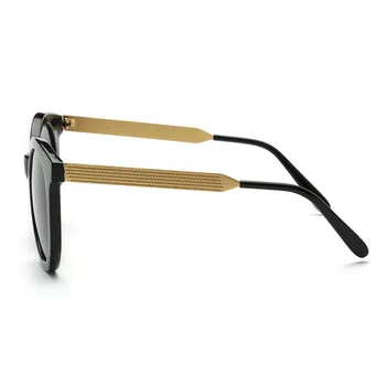 AEVOGUE ochelari de Soare pentru Femei Brand Designer Metal Templu Ochelari de Soare Vintage Rotund Lentile Ochi de Pisica UV400 AE0393