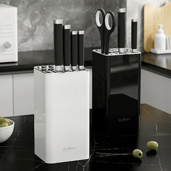 Accesorii de bucatarie suportul de cuțit pătrat Cuțit de uz casnic suport rotund cuțit de bucătărie titularul blat de bucătărie cutie de depozitare gadget-uri