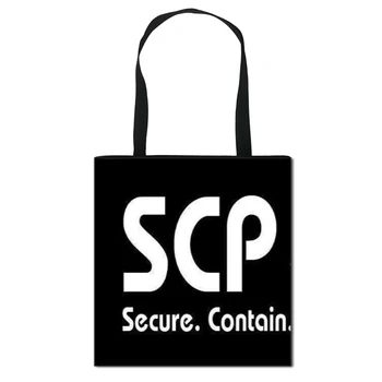 SCP Secure Conține Proteja Femeile Geantă de Umăr Doamnelor Fete Geantă de mână de Panza Mare Capacitate Sac de Cumpărături de sex Feminin Saci de Călătorie