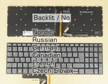 Franceză canadiană cehă slovacă Tastatură Pentru Lenovo Ideapad 3-15ADA05 3-15ARE05 3-15IGL05 3-15IIL05 3-15IJL05 3-15IML05 cu iluminare din spate /Nu