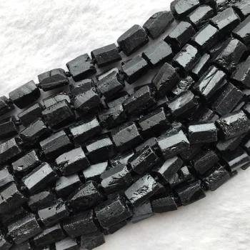 Veemake Prime Minerale Turmalina Neagra DIY Colier Bratari Cercei de Cristal Natural Nugget Margele Vrac Pentru a Face Bijuterii 06005