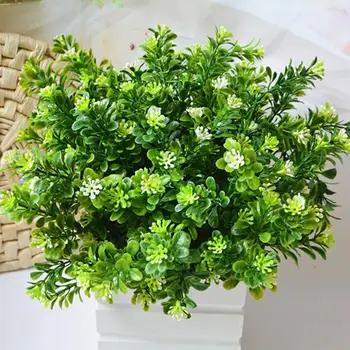 7 Furci Plante Artificiale Copac Mic De Plante În Ghiveci, Flori False Ghivece Pentru Decorarea Acasă Accesorii Hotel Garden Decor Bonsai