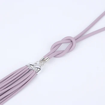 Manual Gât Lung Lanț Tassel Pandantiv Coliere Boho Chic Violet Cablu Ciucuri Pentru Bijuterii Gotice Femei Estetice Colier Cadou