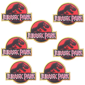 10buc/Set Diy Dinozaur Dungi Patch Patch-uri Brodate Pentru Îmbrăcăminte Jurassic Park Patch-uri Autocolante de Fier Pe Patch-uri de Pe Haine