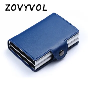 ZOVYVOL Personalizat Numele Titularului Cardului de Credit Anti Proteja RFID Blocking Portofel pentru Femei ID-ul Cardului Clip de Călătorie în Caz de Metal