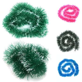 200cm Colorate Decor de Crăciun Bar Topuri Panglică Ghirlanda pentru Pomul de Crăciun Alb Verde Inchis Trestie de Beteală Consumabile Partid