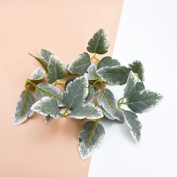 200pcs de Mătase verde frunze de plante Artificiale de Mireasa en-gros flori decorative coroane de Crăciun Diy Meșteșug frunze decor Acasă Goft