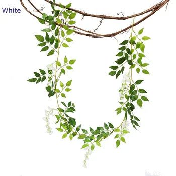 Fals Ivy Wisteria Flori Artificiale Plante de Viță de vie Ghirlanda pentru Grădină Cameră Decoratiuni Nunta Arc Copil de Dus Floral Decor