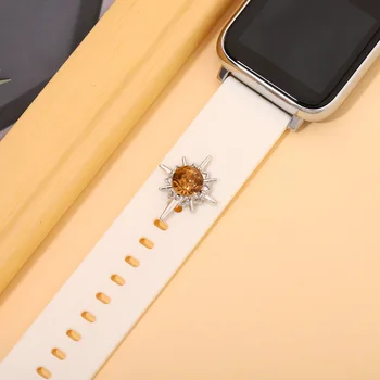Decorative Farmece Stud pentru Apple Watch Trupa Retro Vintage Zircon Pandantiv Star Farmec Unghii Bijuterii DIY pentru Iwatch Sport Curea