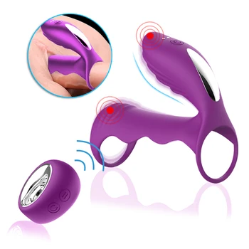Wireless Clit Sucker Penis artificial Penis Inel Vibrator Jucarii Sexuale pentru Femei Adulte Cupluri Portabil Clitoris Sex Instrument pentru Barbati Penis Inel