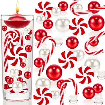 Crăciun Vaza de Umplere Pearl pentru Vaza Candyland Perle de Apă Geluri Margele Lumanari Plutitoare Centrală pentru Petrecere de Craciun Decor