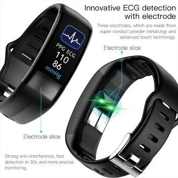 Fitness Brățară P11 Plus Bărbați Ceas Inteligent Banda ECG PPG Temperatura Corpului, Presiunea Sângelui Femei Smartwatch P11 Pentru Huawei, Xiaomi