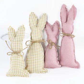1 buc Paște Decor Creativ Urechi de Iepure Drăguț Papusa Pandantiv Tricotate Pânză Iepure Bunny Ornament pentru Acasa, Jucarii Copii, Cadouri de Serviciu