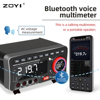 ZOYI ZT-5566SE Bancă Voce Multimetru Bluetooth Tester 19999 Contează Profesional Digital True Rms Autoscalare Tranzistor Instrument de Metru