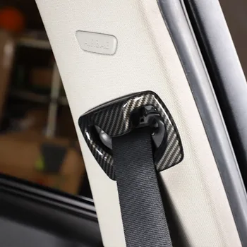 ABS Cromat fibra de Carbon Centura de Siguranță Capac Tapiterie Auto Autocolant Pentru BMW Seria 3 F30 316 318 320 2013-2019 Accesorii de Interior