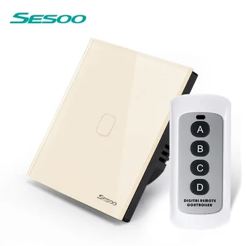 Original SESOO UE Standard Întrerupător, Comutator Telecomandă 1 Banda 1 Modul ,RF433 50/60HZ Comutator Wireless pentru Smart Home