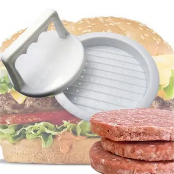 1 Set Bucatarie Instrument De Forma Rotunda Presa Hamburger Alimente Grad Plastic Hamburger Din Carne De Vita Gratar Burger Apăsați Patty Filtru De Mucegai Mucegai