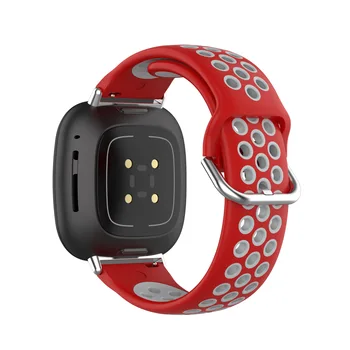 Dublu Culoare silicon Moale de înlocuire Watchband Pentru fitbit-Versa 3/Sens brățară inteligent ceas Pentru fitbit Versa3 benzi Accesoriu