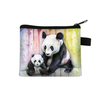 Copii Saci De Monede Kawaii Animal Panda Monede Posete Fete Drăguț Portofel Femei Titularul Cardului De Credit Ruj Organizatorii Sac