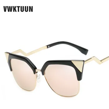 VWKTUUN ochelari de Soare Femei Bărbați 2022 Cat Nuanțe de Ochi Pentru Femei Brand de Lux ochelari de Soare de Designer Oglindă Ochelari UV400 Oculos