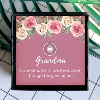 La Bunica Pearl Colier Femei Cerc Mic De Înaltă Calitate Pandantiv Colier Bijuterii Cadou