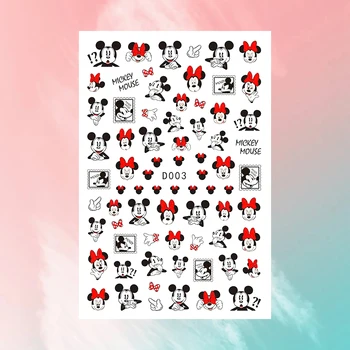 1BUC Lilo & Stitch Mickey Mouse Dumbo Autocolante Unghiilor Nail Art Stickere Disney 3D Autocolant Decalcomanii de Unghii DIY Accesorii