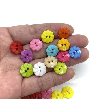 50pcs Copii haine butoane amestecat 13mm zâmbet formă combinată coadă butoane din plastic pentru album