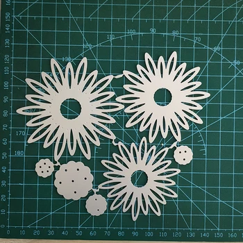 Noi Crizanteme de metal de tăiere mor Flori de mucegai album decor în relief album foto decor carte face DIY