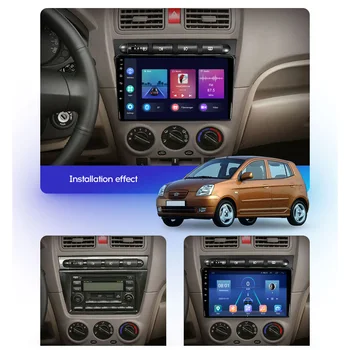 AI Voce de Radio Android 10.0 Auto Multimedia Player Video Pentru Kia Picanto SA-Dimineață 2004 - 2007 CarPlay GPS BT Nr. 2 din dvd