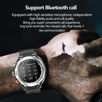 Sport Ceas Inteligent Bărbați Smartwatch Bluetooth 5.0 Cască 2 In 1 Apel De Muzică De Fitness Ceasuri Femei Pentru Android Ios Rata De Inima