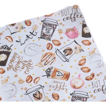 45x110cm Desene animate bea cafea Țesătură din Bumbac de Brand Nou Tipărite de Cusut Pânză Rochie de Îmbrăcăminte Textilă de Țesut