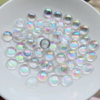 10mm rotund transparent AB culoare cristal de diamant stras trim scrapbooking DIY Bijuterii Accesorii 100buc/lot