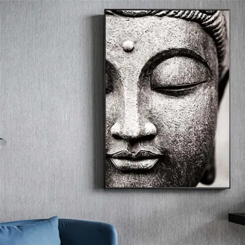 45x60cm Statuie a lui Buddha Arta de Perete, Tablouri Canvas Abstracte Buddha Postere