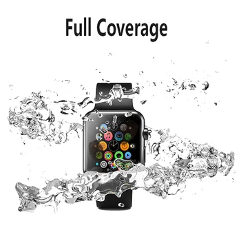 Ecran Protector Clar Acoperire Completă Folie de Protectie pentru apple watch 4 5 40MM 44MM Nu Temperat Pahar pentru iwatch 3 2 1 38MM 42MM