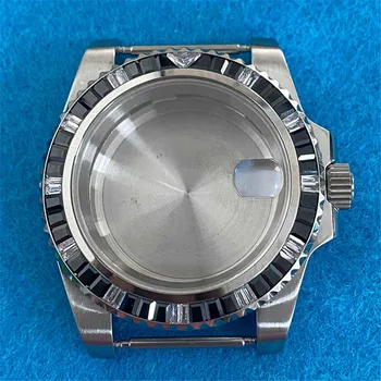 Ceas de Brand Nou Caz 40mm Crystal Shell carcasă din Oțel Inoxidabil Piese de Schimb pentru NH35 Mișcare 5ATM